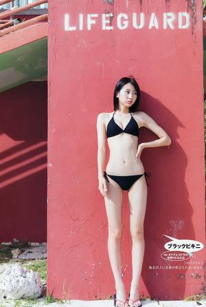 asian swimwear model karate - Rena Takeda - Young Jump 2015 No30