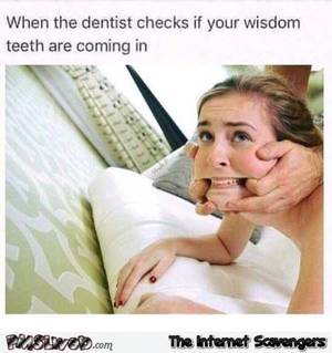 Funny Porn Facials - When the dentist checks if your wisdom teeth are coming out funny porn meme