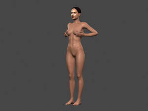 Angelina Jolie Porn 3d - movie actress angelina jolie -rigged 3d character 3D Model in Woman 3DExport