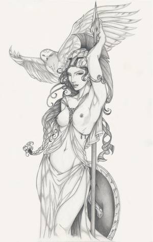 Greek Goddess Athena Hentai Porn - Request 9: Athena by Anyae on deviantART