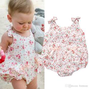 Baby Toddler Porn - 2018 Newborn Baby Girls Clothes Toddlers Romoper Dress Designer Kids Suit  Infant Summer Outfit Bubble Onesies Floral Porn Leotards From Formore, ...