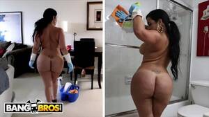 big ass latina maid - Latina maid with stunning big ass and tits fucking with boss