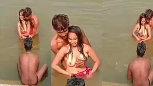 desi nude river - Desi Girl Enjoying River Bath With Group Of Boys - XXX Indian Films