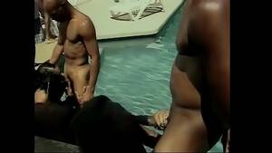 black orgy hardcore - A pool party turns into a hardcore fuck orgy - XVIDEOS.COM