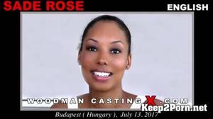 ebony dp facial - Ebony Sade Rose on Casting gets Anal with Squirting [540p / Anal]  WoodmanCastingX