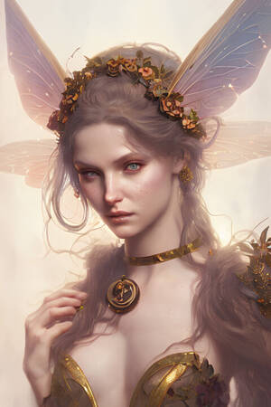 Fantasy Fairy Girl 3d Porn - Portrait Of A Fairy Girl, Digital Arts by Mystic Muse | Artmajeur