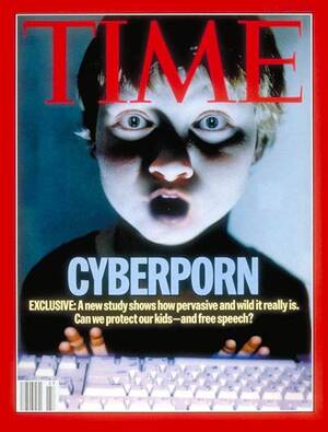cyber porn - TIME Magazine Cover: Cyber Porn - July 3, 1995 - Internet - Pornography -  Children - Science & Technology