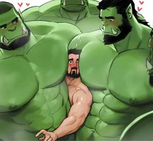 Gay Orc Bara Porn - Left Orc > Right Orc : r/bara_irl