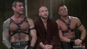 double bondage anal - Double Anal Penetration In Gay BDSM Porn Video With Bondage : XXXBunker.com  Porn Tube