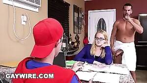 Mom Caught Watching Gay Porn - GAYWIRE - Step Dad Helps His Son Study, Gets Caught By Mom watch online