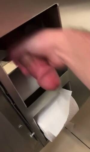 hand job public toilet - Public bathroom handjob glory hole cruising - ThisVid.com