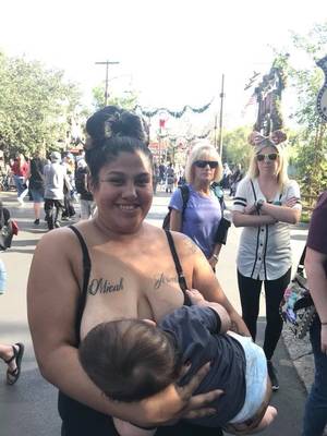 hispanic teen breastfeeding - Big Fat-Assed Droopy Breasted Latina Breastfeeding in Disneyland Draws Ire  of Some Patrons