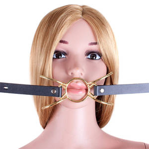 blowjob gags devices - PU Leather Metal Spider Deep Throat Muzzle Open Mouth O Ring Gag Adult  Games Bondage Restraints Blowjob Sex Toys for Couples-in Adult Games from  Beauty ...