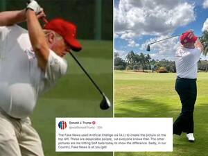 golf loan - Donald Trump slams 'despicable people' for 'fat' AI photos hours after  court loss - The Mirror US