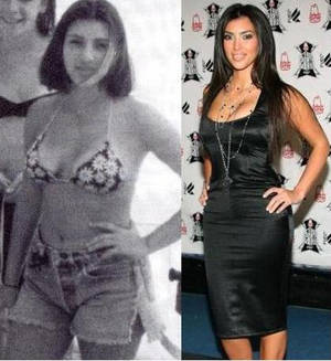 kim kardashian ray j - A kind reader sent us this photo of Kim Kardashian, which shows how she  used to look and how she looks now. She apparently had the porn star  makeover: new ...