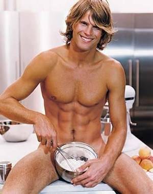 naked cooking - Nothing better than a naked sexy man cooking in my kitchen!