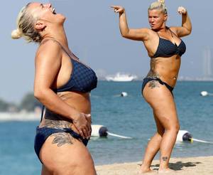 kerry katona - Kerry Katona flaunts her new bikini body