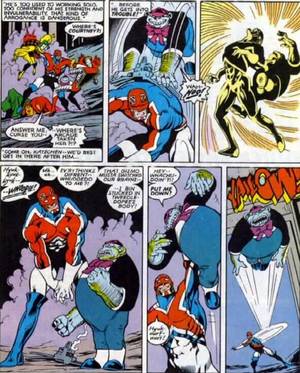 Captain Britain Porn - But the fight didn't go exactly as planned, mostly because Captain Britain  hadn't really figured out how to be a team player at that point.
