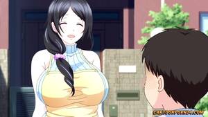 anime cartoon mom - Young guy fucking a girl and her mother | Censored Anime