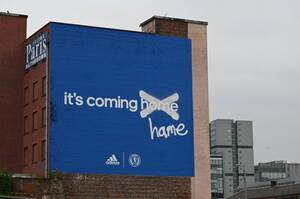 Adidas Ad Porn - Adidas advert from the 2021 Euro's competition. This is in Glasgow but they  were all over Britain. : r/AdPorn
