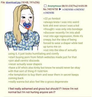 Forced Diapers - Femanon discovers their kink : r/greentext