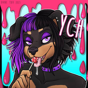 Lollipop Furry Porn - YCH Licking Hard Candy Lollipop Furry / Anthro / Fursona Con Badge Custom  Art Character Profile Image or Icon YOUR CHARACTER - Etsy