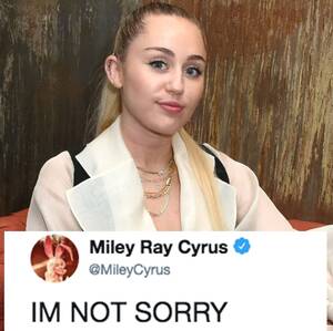 Miley Cyrus Porn Captions Dad - Miley Cyrus Rescinds Apology for Posing Nearly Topless 10 Years Ago