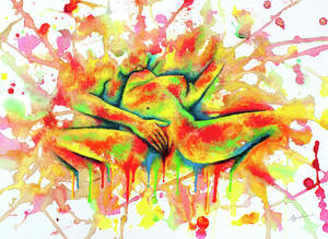 Colorful Artistic Porn - Colorful Climax Painting by Nymphainna - Fine Art America