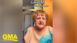 Granny Forced Sex - 93-year-old grandma goes viral on TikTok getting ready for first date in 25  years - YouTube