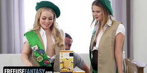 Fantasy Girl Scout Porn - Freeuse Fantasy Cute Petite Girl Scouts Coco Lovelock Haley Spades Deliver  More Than Cookies HD SEX Porn Video 16:55