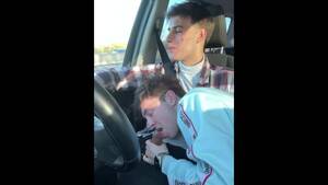 Blowjob While Driving Gay Porn - Risky Car Blowjob in Traffic - Pornhub.com