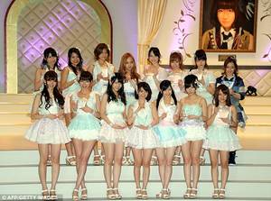 Japanese Youngest Porn Ever - Japanese phenomenon: Tomomi Kasai pictured sixth from left, back row, is  pictured with
