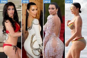 Kim Kardashian Honeymoon Porn - The evolution of Kim Kardashian's bum from average rump to icon with its  own postcode | The Sun