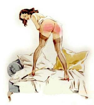 erotic spanking illustrations - Enema art of Julie Delcourt