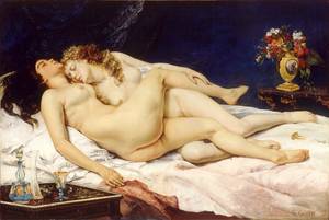 historic erotica - Gustave Courbet - Le Sommeil (1866), Paris, Petit Palais.jpg