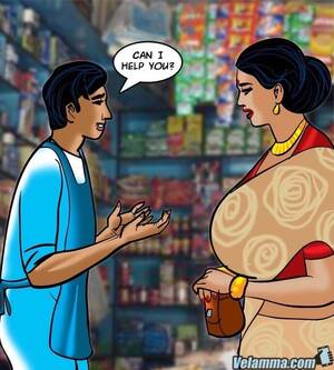 big tit indian cartoon - Chesty Wife Enters A Grocery Store]Big Tits, Comic, Big Boobs, Milf, Indian  Porn - HQPornColor.com