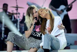 Ashley Tisdale And Ariana Grande Porn - See Ariana Grande, Hailey Baldwin, Demi Lovato, and Nicki Minaj's Responses  to Miley Cyrus's Instagram Tributes of Them