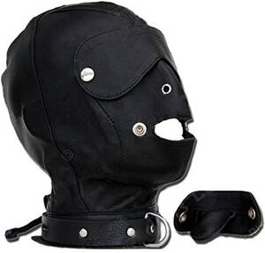 latex gimp bondage anal - Amazon.com: Real Sheep Black Leather Gimp Mask Hood with Blindfold & Gag  Bondage Gay (HD4) (Medium Approx 24\
