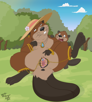 Furry Beaver Porn - Rule 34 - 2011 anthro beaver female franklin (series) fur furry kit  (franklin) mammal mother and son mrs. beaver rodent special k tagme | 803884