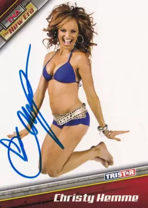 Christy Hemme Porn - CHRISTY SUNNI HEMME Signed 2004 Bench Warmer Series 1 Card #8 TNA WWE  Impact One Â£14.14 - PicClick UK
