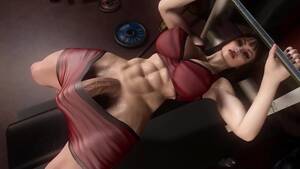 hentai shemale bodybuilder - Rose futanari workout watch online
