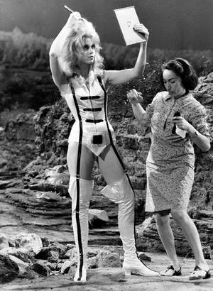 Barbara Feldon Porn - Jane Fonda on the set of Barbarella, 1967 : r/venturebros