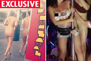 magaluf - British girls get naked in Magaluf