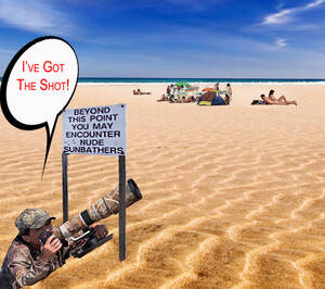 funny beach voyeur - The Issues With Nude Beach Photography by YNA | Naturist Holidays in Europe