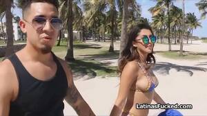 latin bikini cum - Flawless bikini Latina goes from beach to cock - XVIDEOS.COM