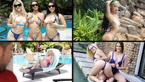 Bikini Porn Compilation - Juicy Pornstars in Cut out Bikini Compilation - Pornhub.com