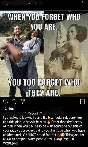 Black Supremacy Porn Captions - Found on a black supremacy account. YIKES : r/ForwardsFromKlandma