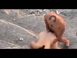 couples sex voyeur - Voyeur Camera at the Beach Mature Couple Caught Having Sex