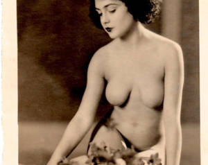 classic hollywood actresses nude - 1920's Nude Study-French Postcard Style-\