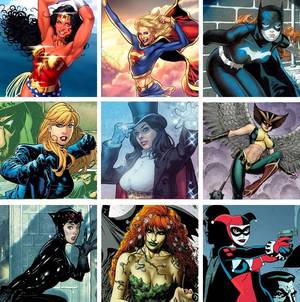 Black Canary Poison Ivy Porn - WOMEN OF THE DCU Pt. 1: Wonder Woman, Supergirl, Batgirl, Black